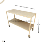 طاولة حديد رفّين (متعددة الاستخدام)